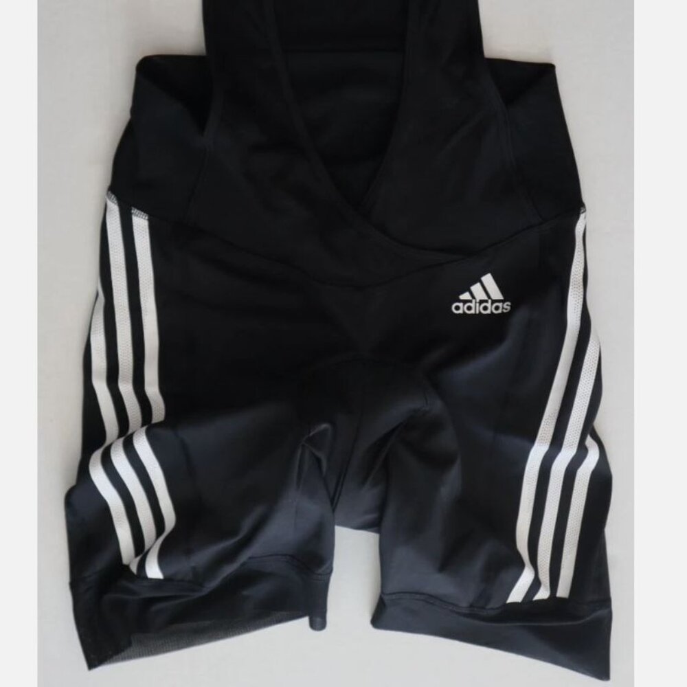 Adidas Womens Black The Bib Tights Padded Cycling Ciclismo Shorts Size Small - Picture 2 of 10